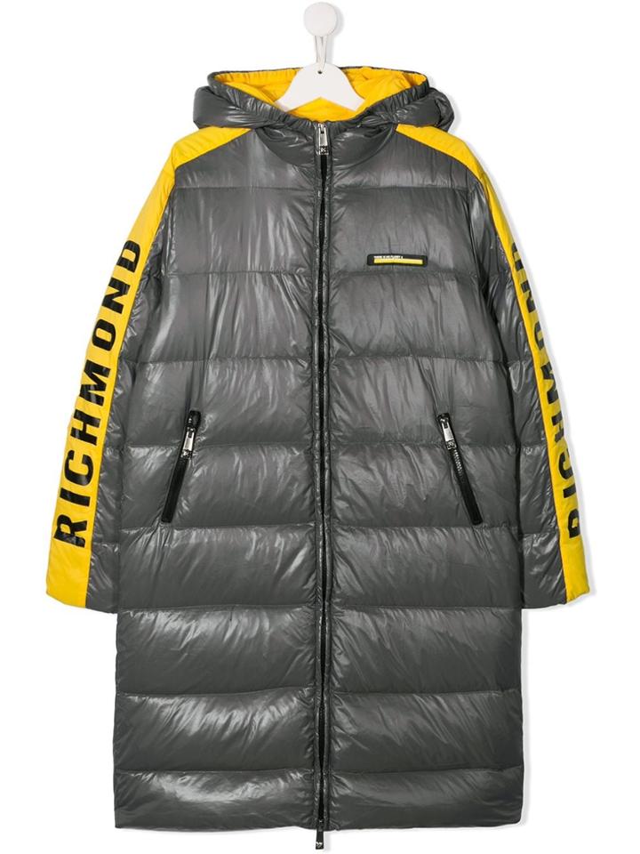 John Richmond Junior Two-toned Padded Coat - Grey