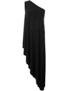 Norma Kamali Asymmetric One Shoulder Dress, Women's, Size: Medium, Black, Polyester/spandex/elastane