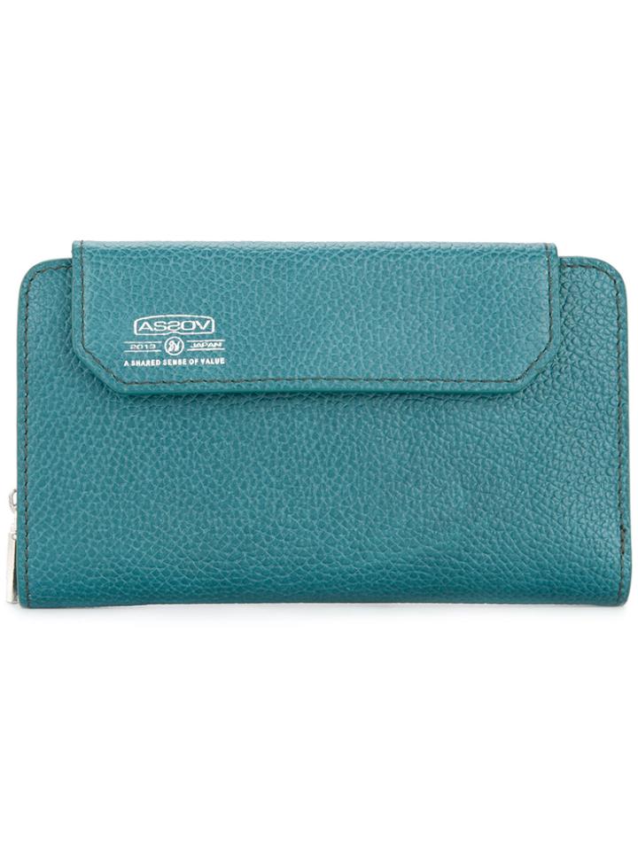 As2ov Shrink Short Wallet - Blue