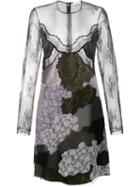Nina Ricci Patchwork Embroidered Panel Dress, Women's, Size: 38, Black, Polyamide/viscose/silk