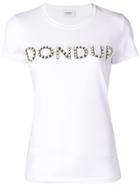 Dondup Faux-pearl Embellished Logo T-shirt - White