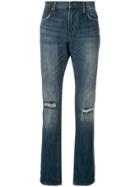 John Varvatos Distressed Detail Jeans - Blue