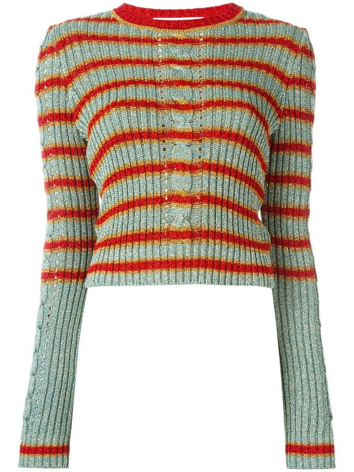 Philosophy Di Lorenzo Serafini Striped Jumper, Women's, Size: 44, Red, Rayon/polyester/polyamide/other Fibers
