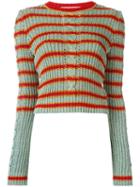 Philosophy Di Lorenzo Serafini Striped Jumper, Women's, Size: 44, Red, Rayon/polyester/polyamide/other Fibers