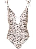 Suboo Leopard Print Swimsuit - Yellow & Orange