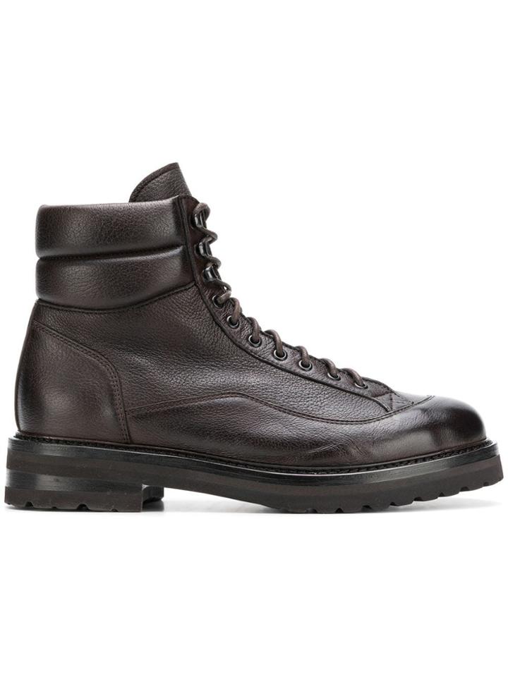 Henderson Baracco Lined Hiking-style Ankle Boots - Brown