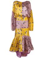 Silvia Tcherassi Paneled Color-block Dress - Yellow