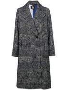 Ps By Paul Smith Double Breasted Check Coat - Grey