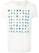 Htc Hollywood Trading Company Star And Slogan Print T-shirt, Men's, Size: Medium, White, Cotton