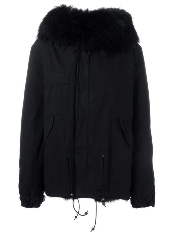 Mr & Mrs Italy Fox And Raccoon Fur Lined Jacket