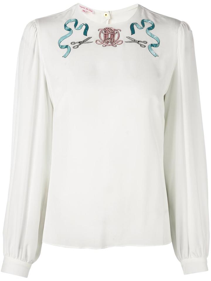 Olympia Le-tan Bead Embellished Blouse