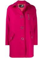 Love Moschino Oversized Midi Coat - Pink