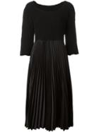 Comme Des Garçons Vintage Pleated Midi Dress, Women's, Size: Medium, Black