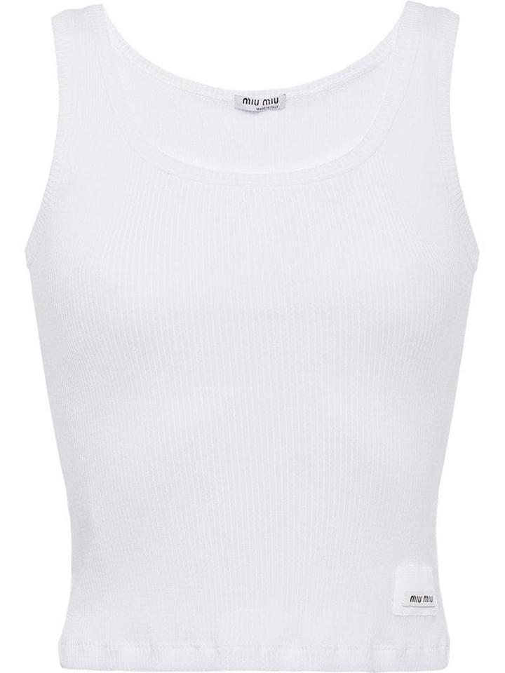 Miu Miu Basic Tank Top - White