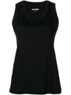 Jil Sander Classic Fitted Tank Top - Black