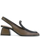 Marni Square Toed Slingback Pumps - Brown