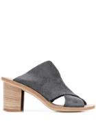 Officine Creative Crossover Strap Mules - Grey