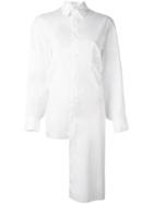 Yohji Yamamoto Asymmetric Shirt, Women's, Size: 2, White, Cotton