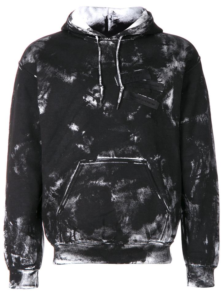 Tigran Avetisyan By Pavel An Distressed Painted Look Hoodie - Black