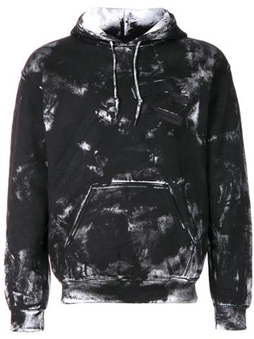 Tigran Avetisyan By Pavel An Distressed Painted Look Hoodie - Black