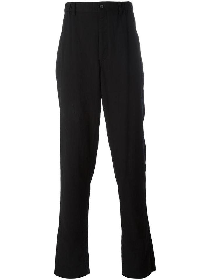 Issey Miyake Men Straight-leg Trousers, Size: 3, Black, Cotton