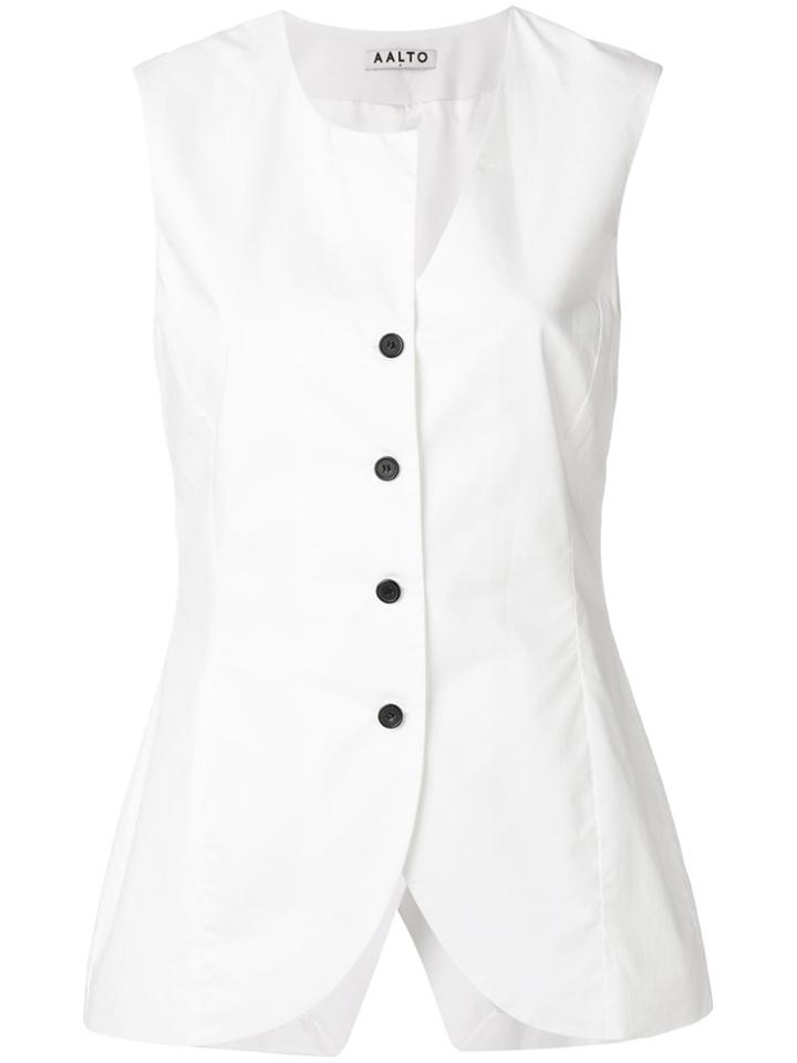 Aalto Plain Waistcoat - White