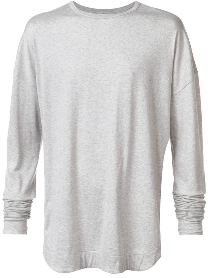Zanerobe 'tl2' Long Sleeved T-shirt, Men's, Size: Xl, Grey, Cotton