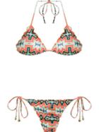 Sub Triangle Bikini Set, Women's, Size: G, Yellow/orange, Polyamide/spandex/elastane