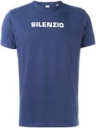 Aspesi Silenzio Print T-shirt, Men's, Size: L, Blue, Cotton