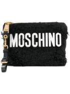 Moschino Logo Envelope Clutch - Black
