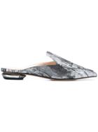 Nicholas Kirkwood 18 Beya Flat Mules - Grey