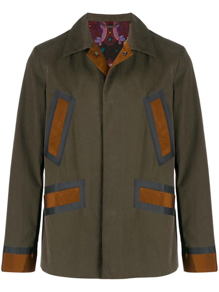 Etro Pocket Patch Jacket - Green