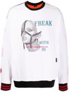 Marcelo Burlon County Of Milan Freak With Us Print Sweatshirt - White