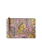 Gucci - Gucci Bengal Pouch - Women - Leather/canvas - One Size, Nude/neutrals, Leather/canvas