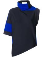 Maison Margiela Colour-block Asymmetric Top - Black