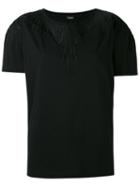 Marcelo Burlon County Of Milan - Embroidered T-shirt - Women - Cotton/polyester/viscose - S, Black, Cotton/polyester/viscose
