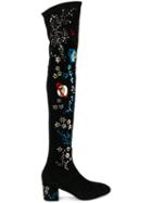 Valentino 'astro Couture' Over The Knee Boots
