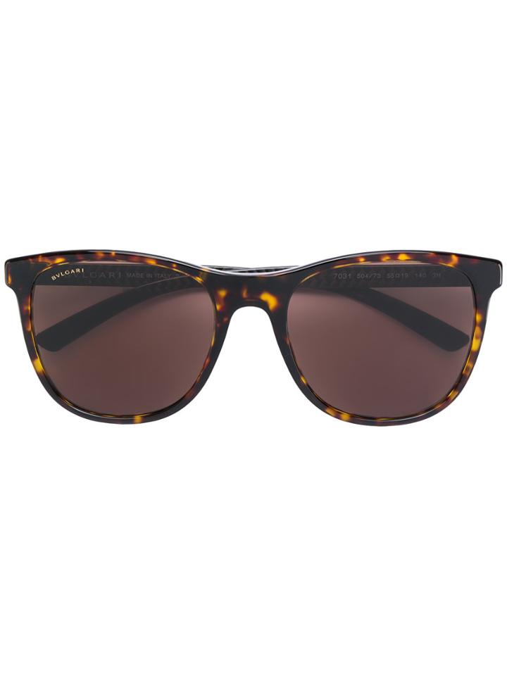 Bulgari Square Frame Sunglasses - Brown