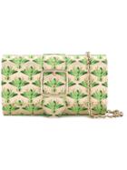 Casadei Fly Print Clutch - Green