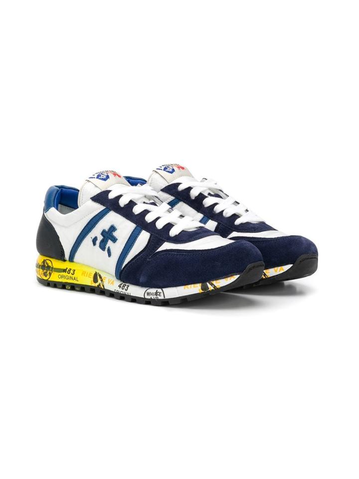 Premiata Kids Low Sky Sneakers - White