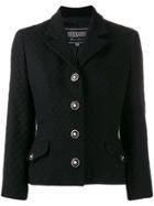 Versus Pre-owned 1990s Wave Knit Jacket - Black