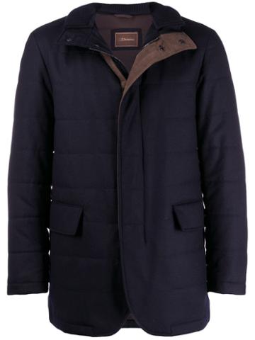 Doriani Cashmere Classic Padded Coat - Blue