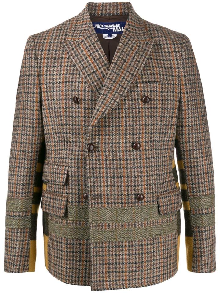 Junya Watanabe Boxy Fit Double Buttoned Coat - Brown