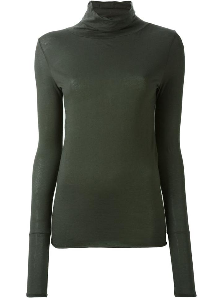 Humanoid 'jovi' Roll Neck Top, Women's, Size: Small, Green, Cotton