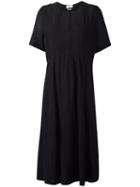 Isabel Marant Étoile V-neck Midi Dress, Women's, Size: 40, Black, Viscose/cotton