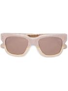 Linda Farrow D-frame Sunglasses - Metallic