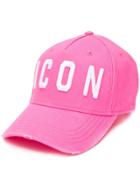 Dsquared2 Icon Embroidered Baseball Cap - Pink