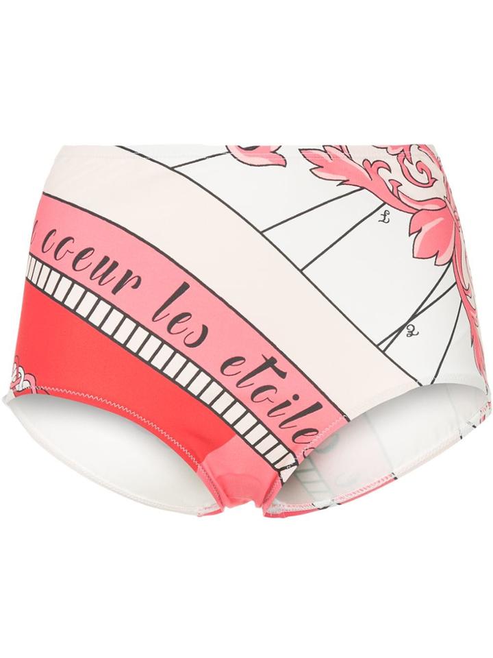 Tory Burch Constellation High Waisted Bikini Bottoms - Pink