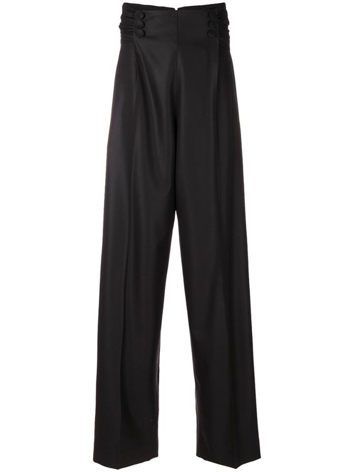 Marco De Vincenzo High Waisted Trousers - Black