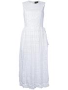 Simone Rocha - Broderie Anglaise Dress - Women - Cotton/polyester - 10, Women's, White, Cotton/polyester